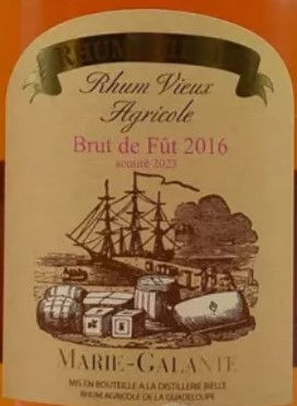 Rhum Bielle Brut de Fût 2016
