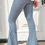 Thumbnail: Pinstriped Flare Jeans