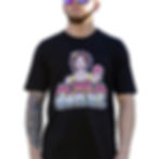 Man wearing Who Took the Jam Out of Your Donut?- Men's t shirt Black, Streetswager.