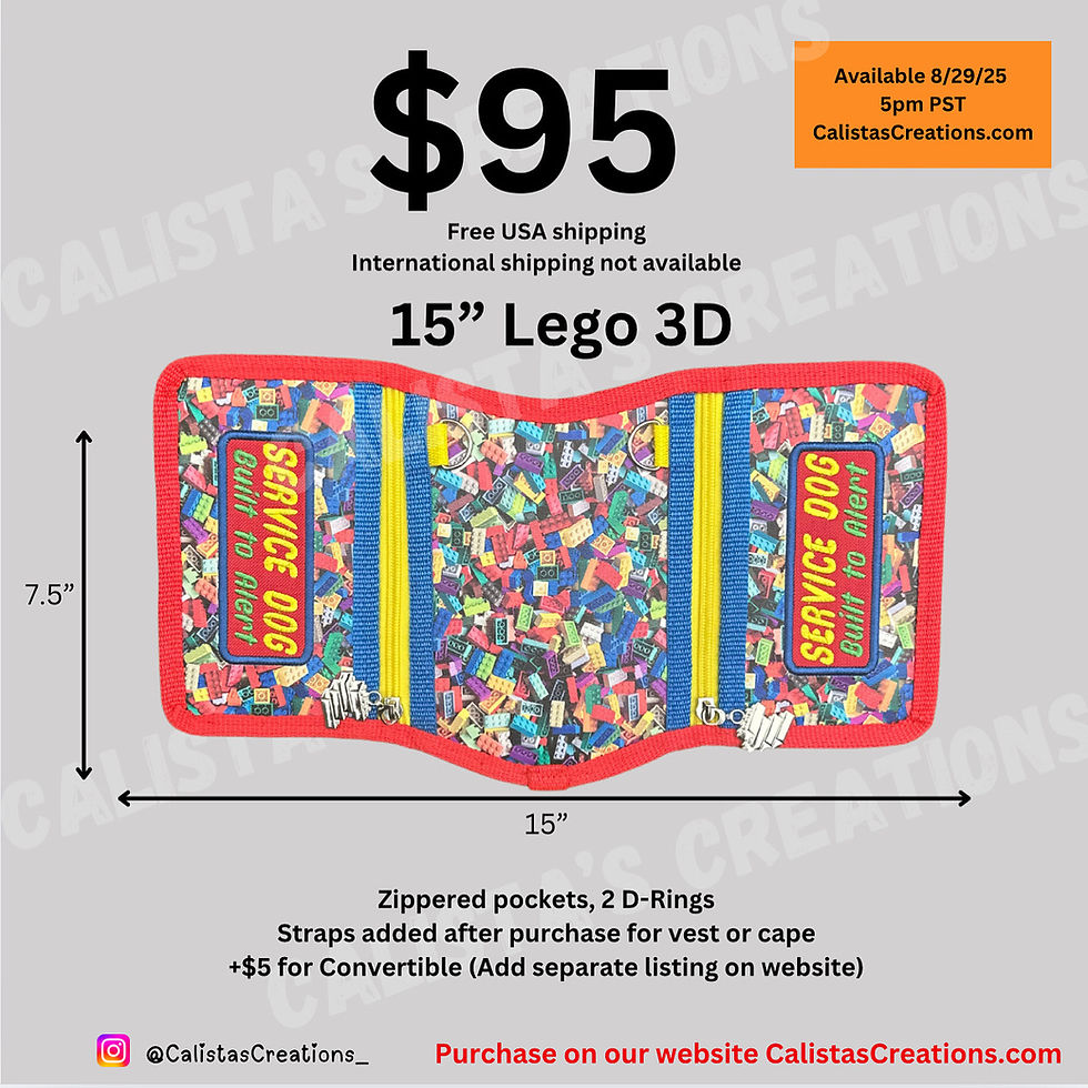 15” Lego 3D (Spooky Sale 8/29/2025 5pm PST)