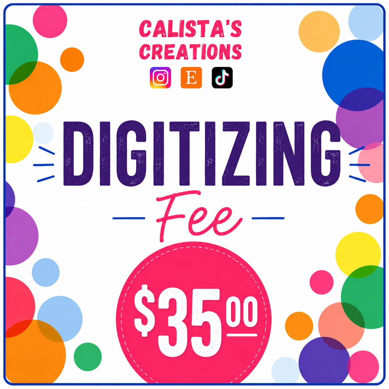 Digitizing Fee 