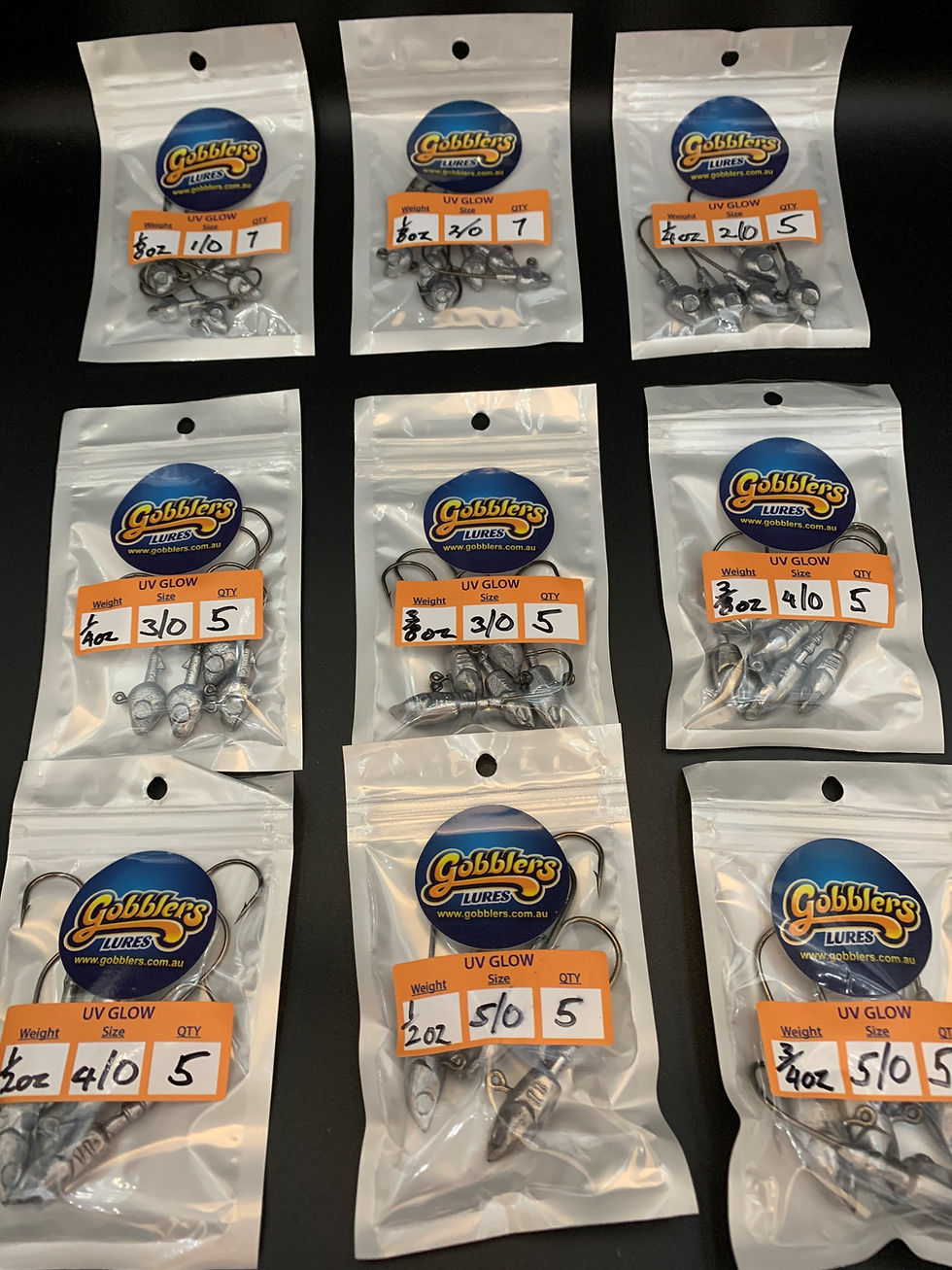 Thumbnail: gobblers_lures_jig_heads_for_soft_plastic_fishing_lures