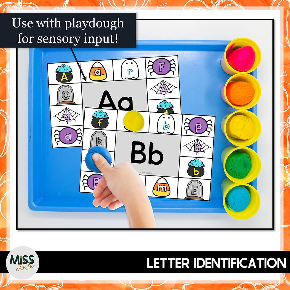 Thumbnail: Halloween Easy Prep Clip Cards - Letters, Numbers, Colors, Shapes & Counting