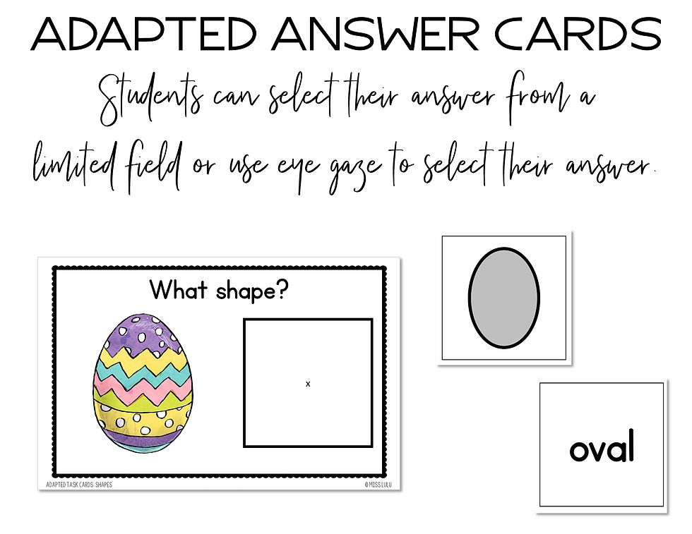 Thumbnail: Adapted Task Card Basics Bundle