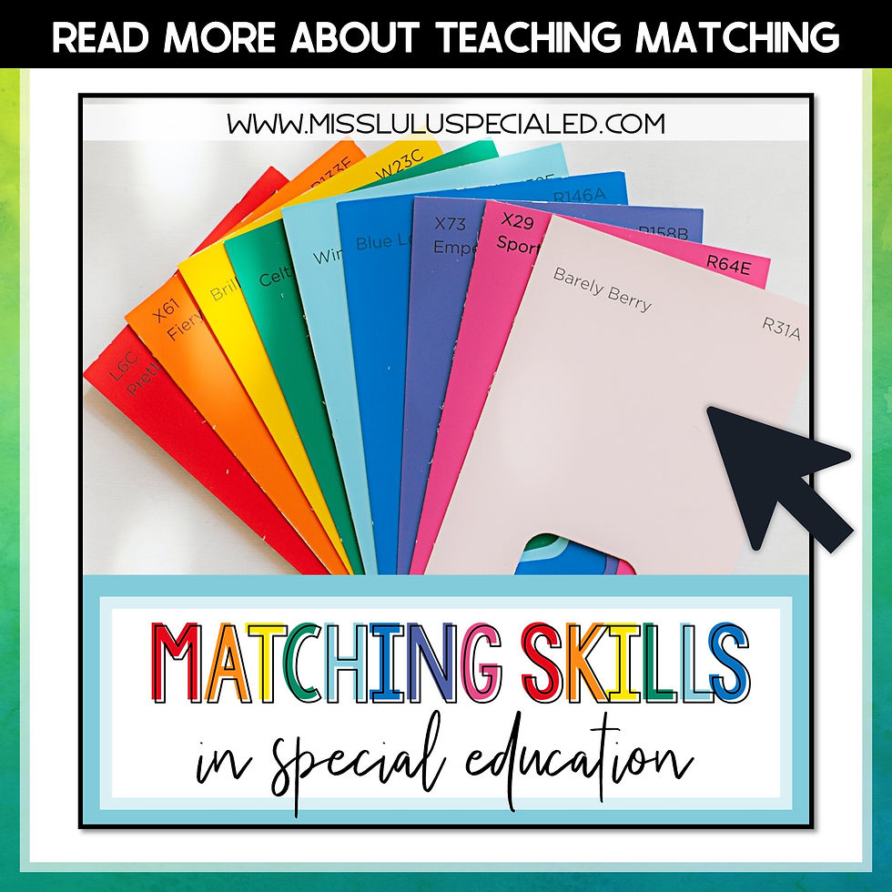 Thumbnail: Money Matching Independent Work Task
