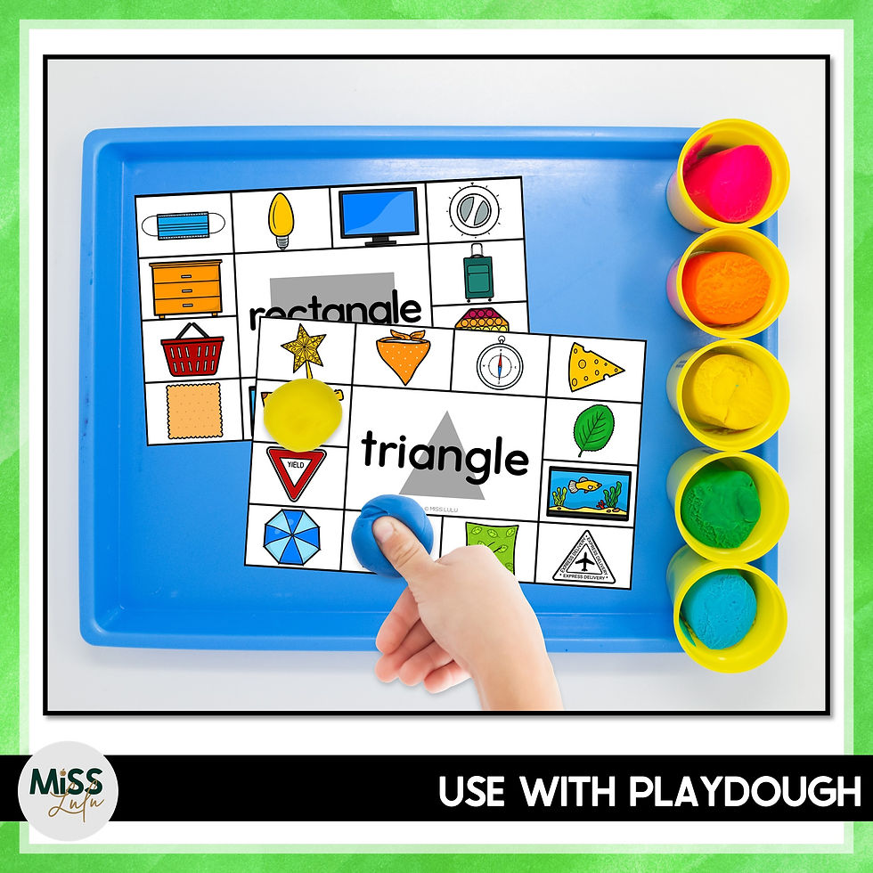 Thumbnail: 2D Shapes Easy Prep Clip Cards