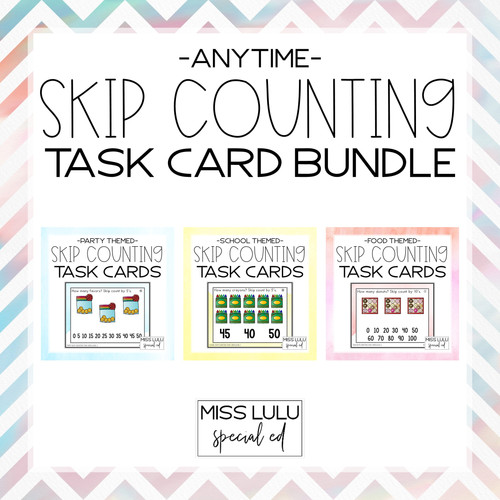 Anytime Skip Counting Task Card Bundle | Miss Lulu