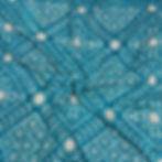 Teal Bandhej Elegance crepe embroidery fabric pattern