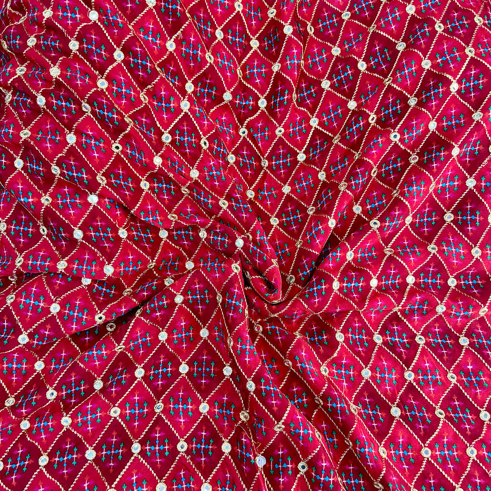 Thumbnail: Bandhani print embroidery