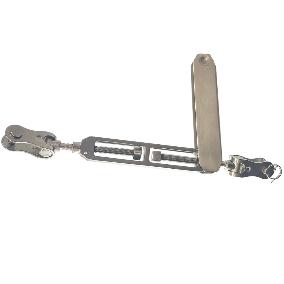 Thumbnail: 316 stainless steel locking turnbuckle with triple-lock cap C Sherman Johnson