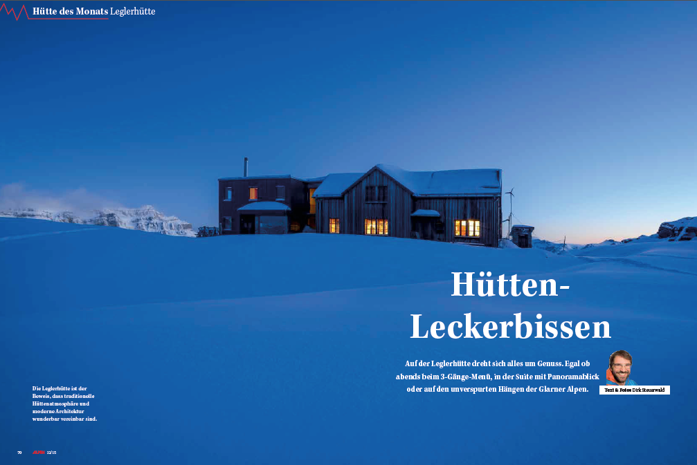 ALPIN-Hüttengeschichte 'Hütten-Leckerbissen' (12/'15)