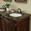 Thumbnail: 60" Saturn Double Sink Vanity with Baltic Brown Granite Top