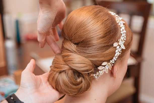 wedding hairstylist updo Virginia