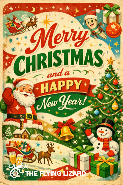 Happy Holidays from all of us at THE FLYING LIZARD.