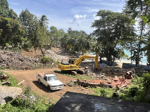 Am Sunset Beach wird gebaut