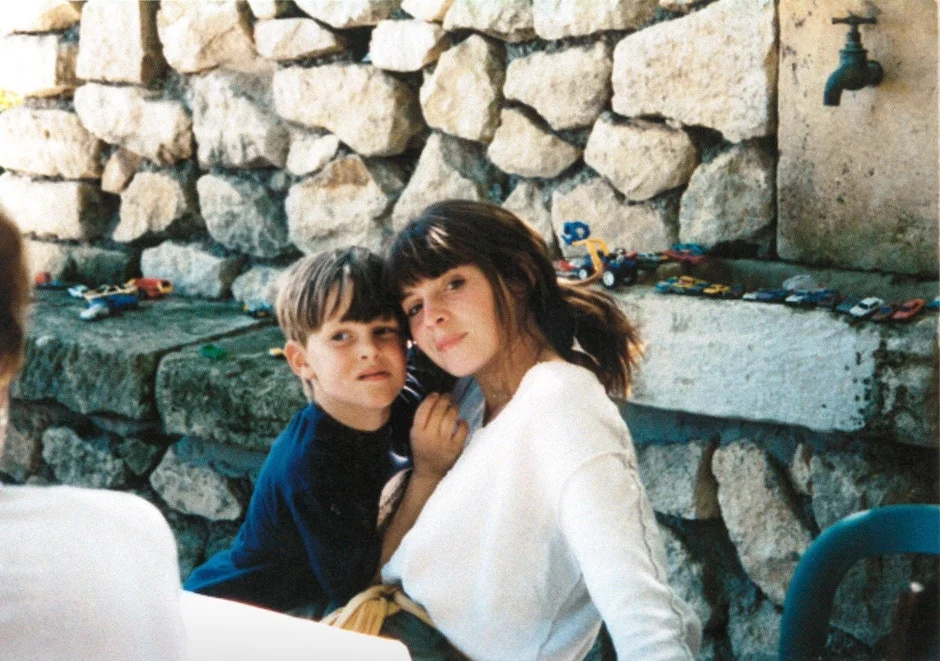 Simon Jacquemus with his mother