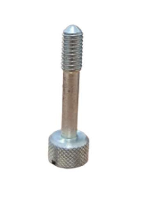 Turned and plated steel screw
