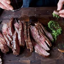 Flank Steak w/ Berry BBQ Sauce