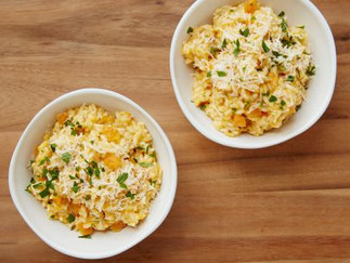 Get holiday ready with this Butternut Squash Mushroom Risotto - and more Pinocules!