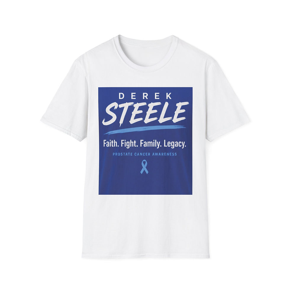 Thumbnail: Derek Steele Campaign T‑Shirt — Faith. Fight. Family. Legacy. Fundraiser Tee