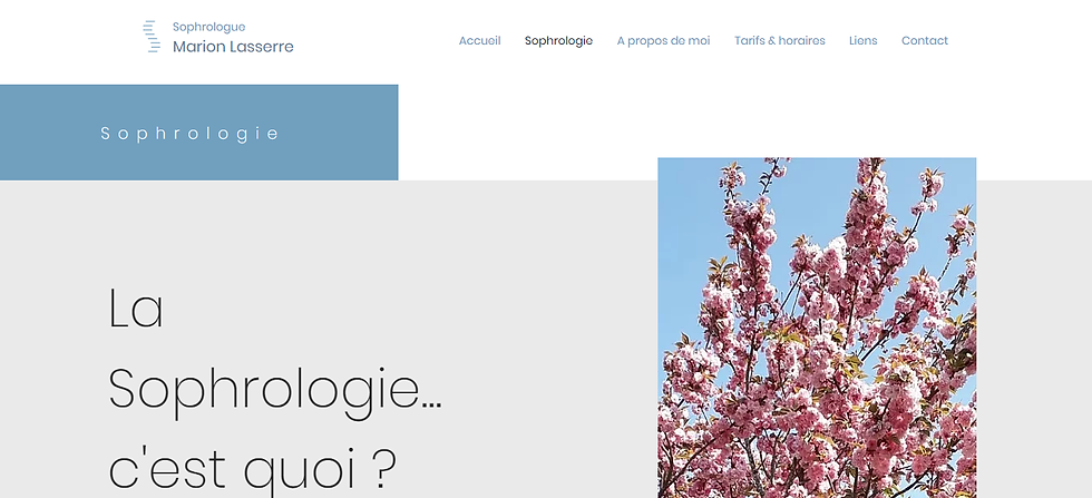 Marion Lasserre - Sophrologie