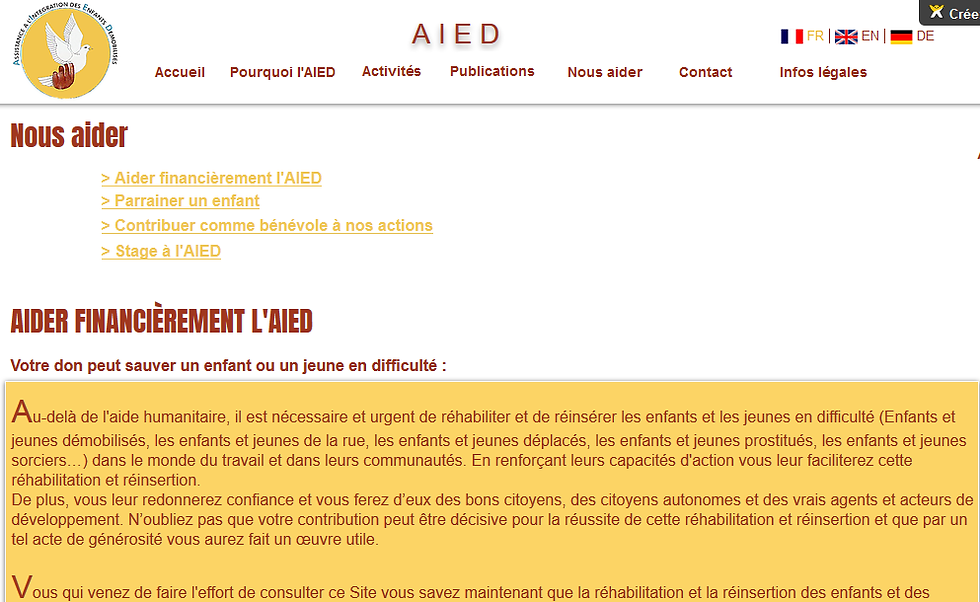 AIED - Nous aider