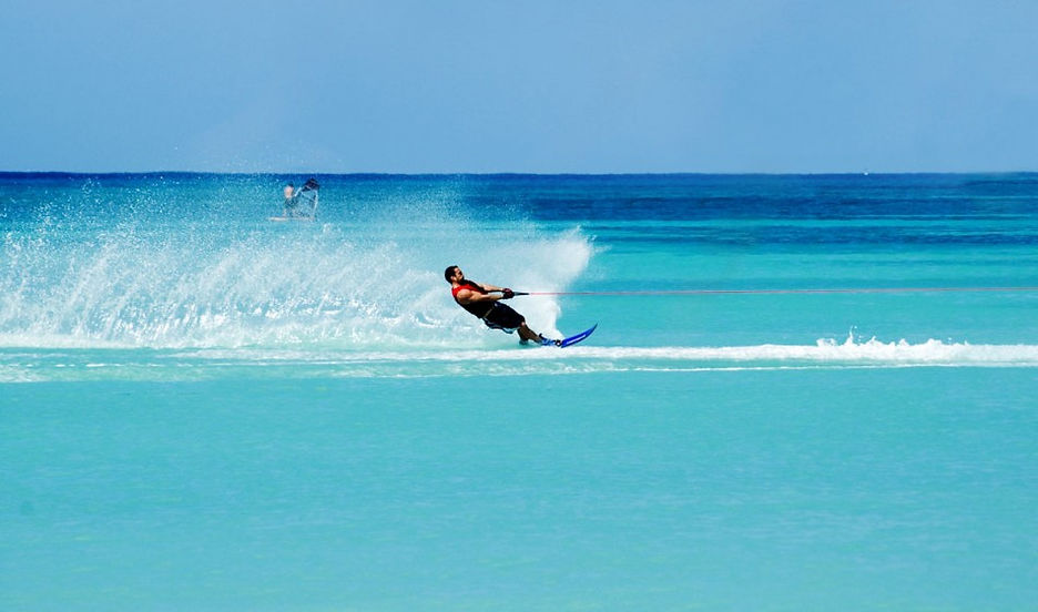 Learn to water ski or sharpen your slalom on Bora Bora's protected lagoon. Private sessions from 30 minutes, up to 6 people per boat. Book online.