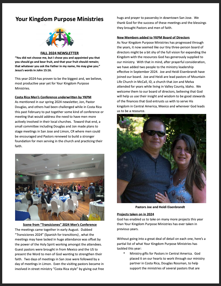 Fall 2024 NewsLetter