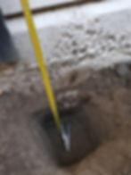 Hand Dug Test Pit