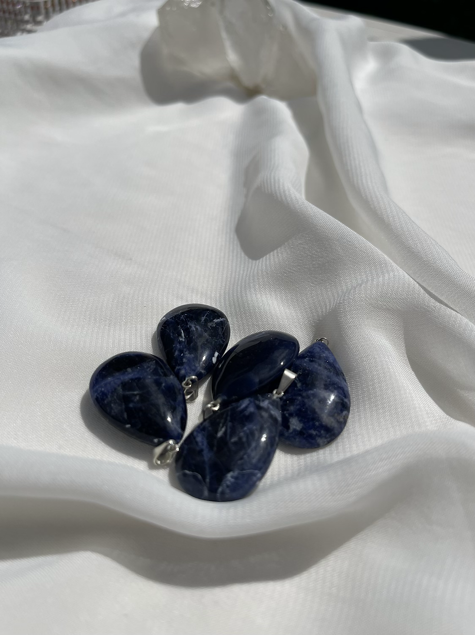 Miniatura: SODALITE PENDENTIF LARME 