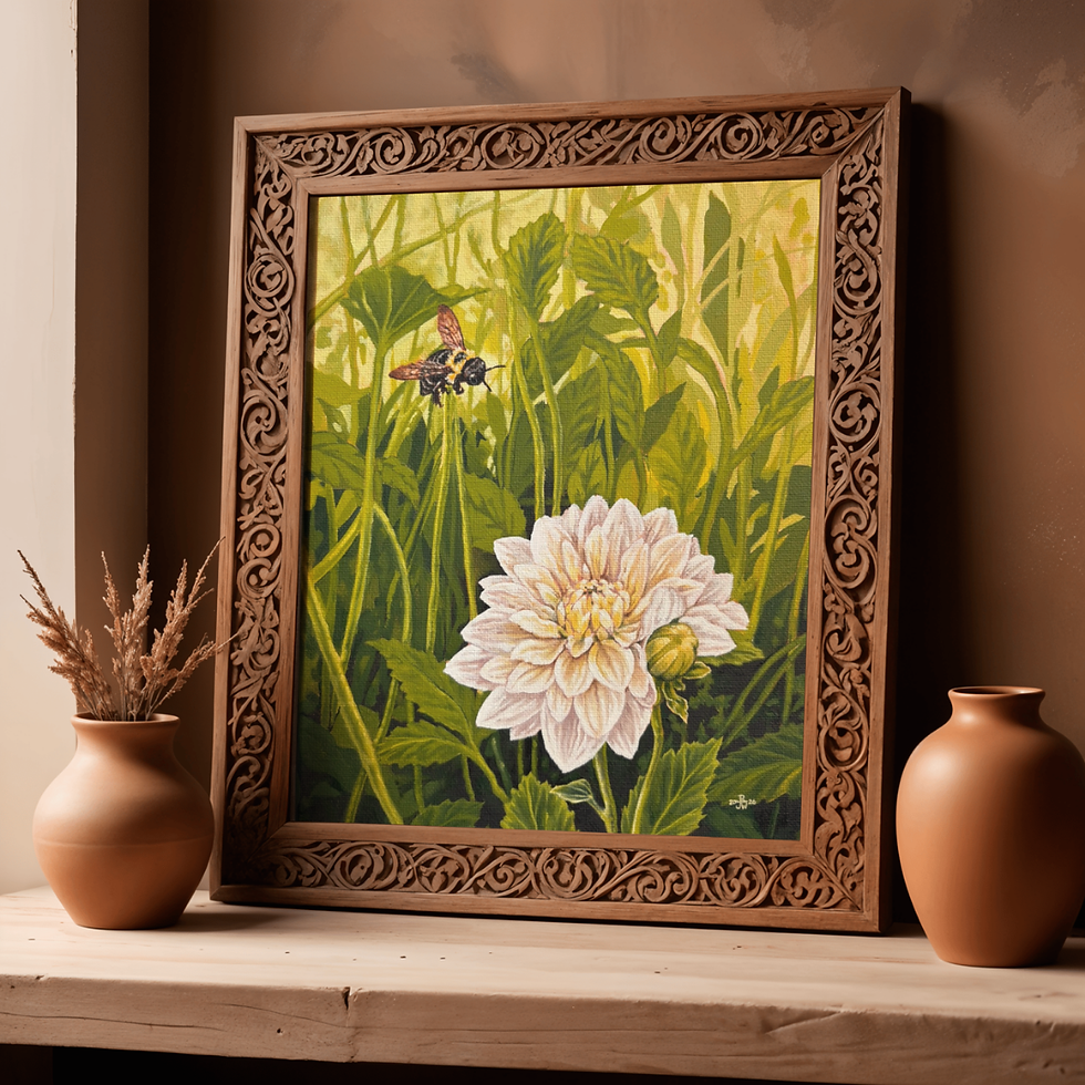 Thumbnail: Romancing the Dahlia - 8x10 Print