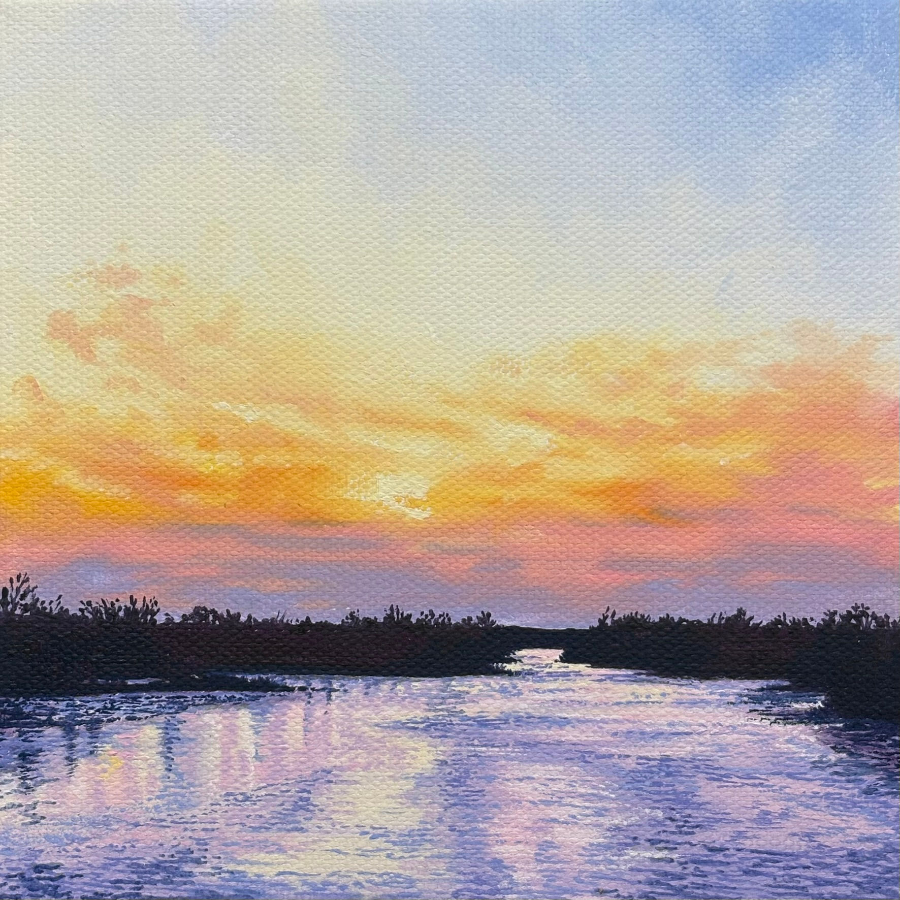 God is a Painter - 6x6 Signed Print