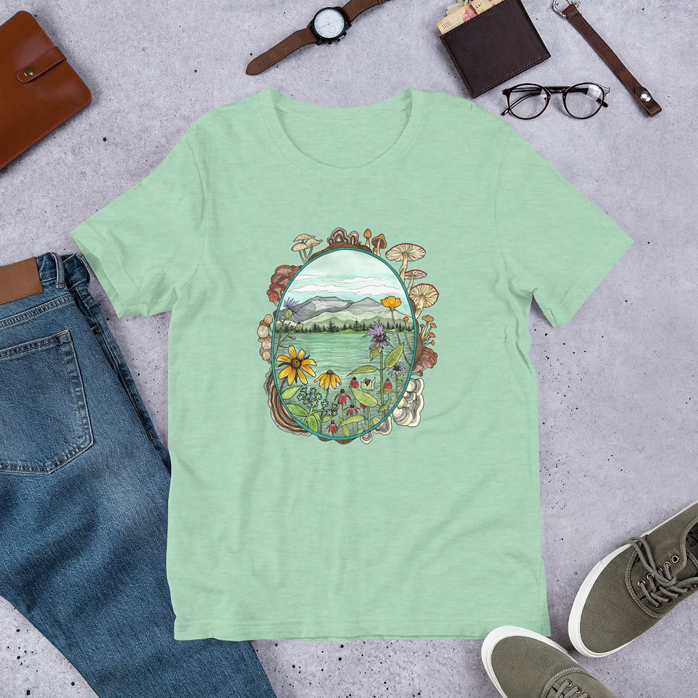 Thumbnail: Alpine Wildflower Illustration T-Shirt