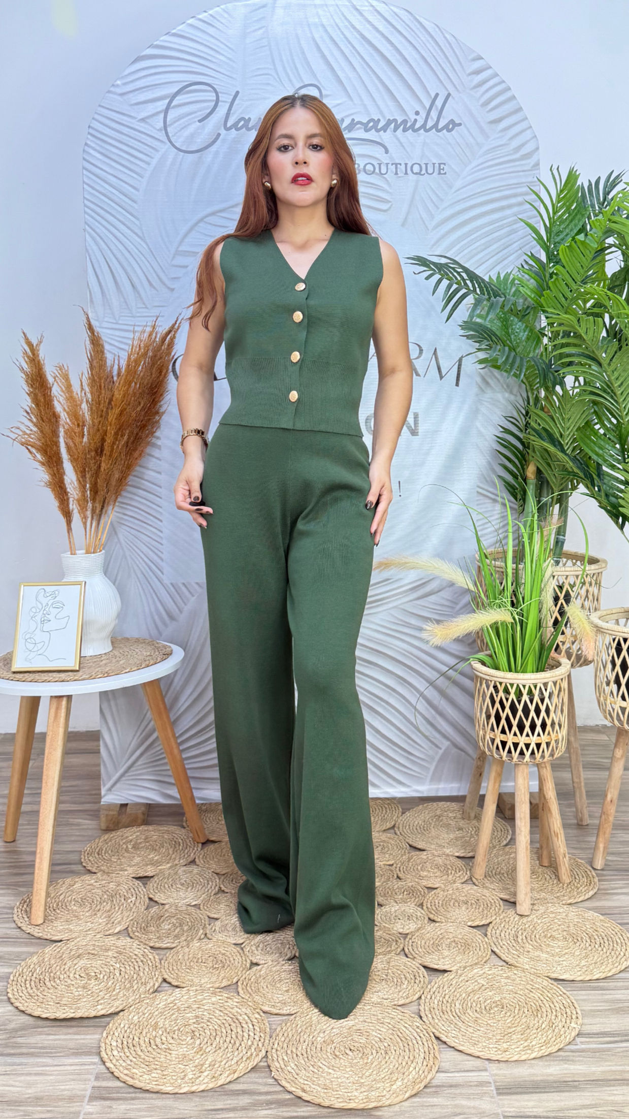 SET PANTALON Y CHALECO SIN MANGAS