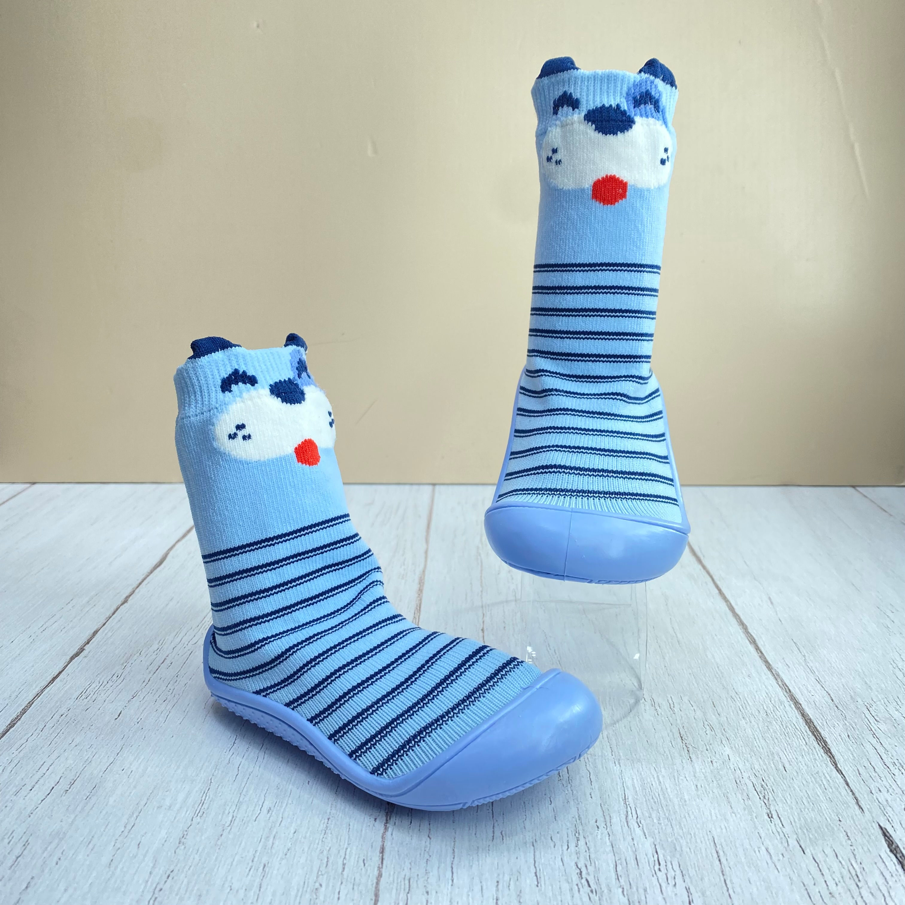 CALCETIN CON PLANTILLA CELESTE