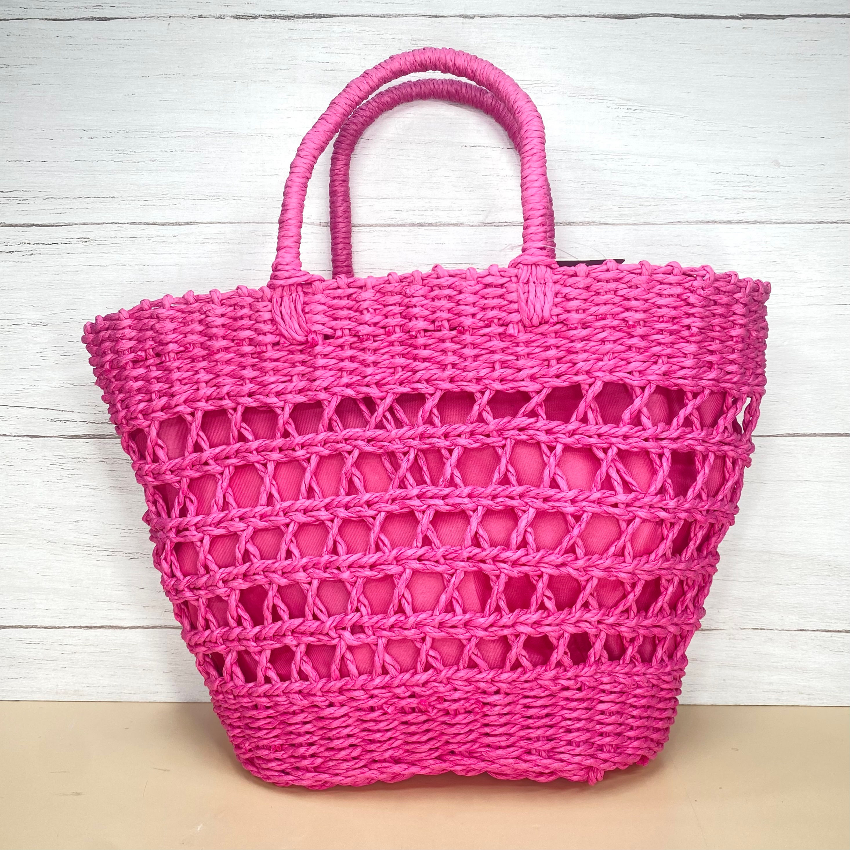 CARTERA TEJIDA FUXIA