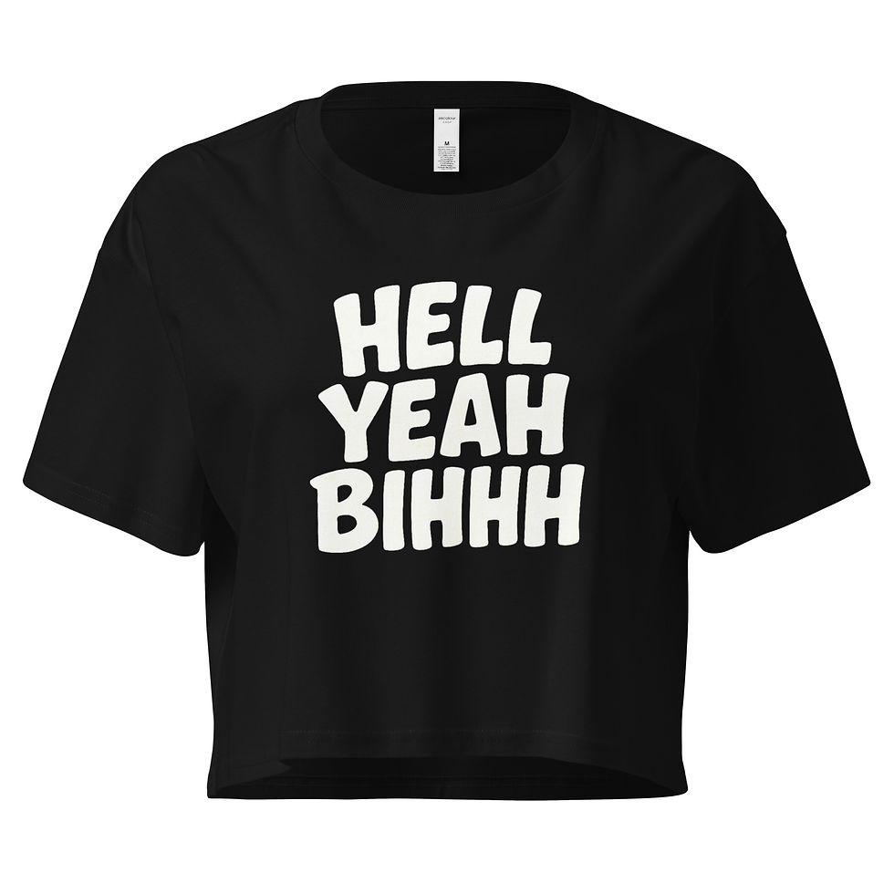 Thumbnail: HYB crop top - White lettering