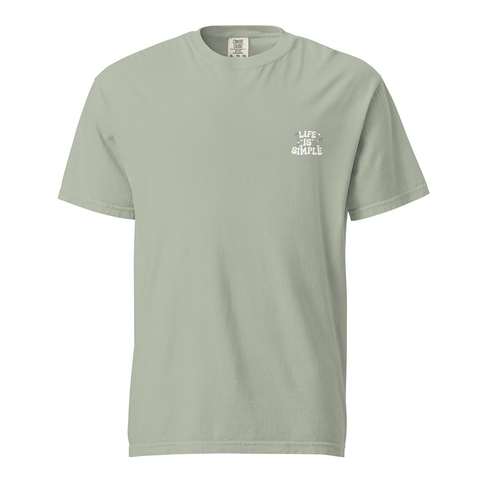 Thumbnail: Life is Simple heavyweight tee