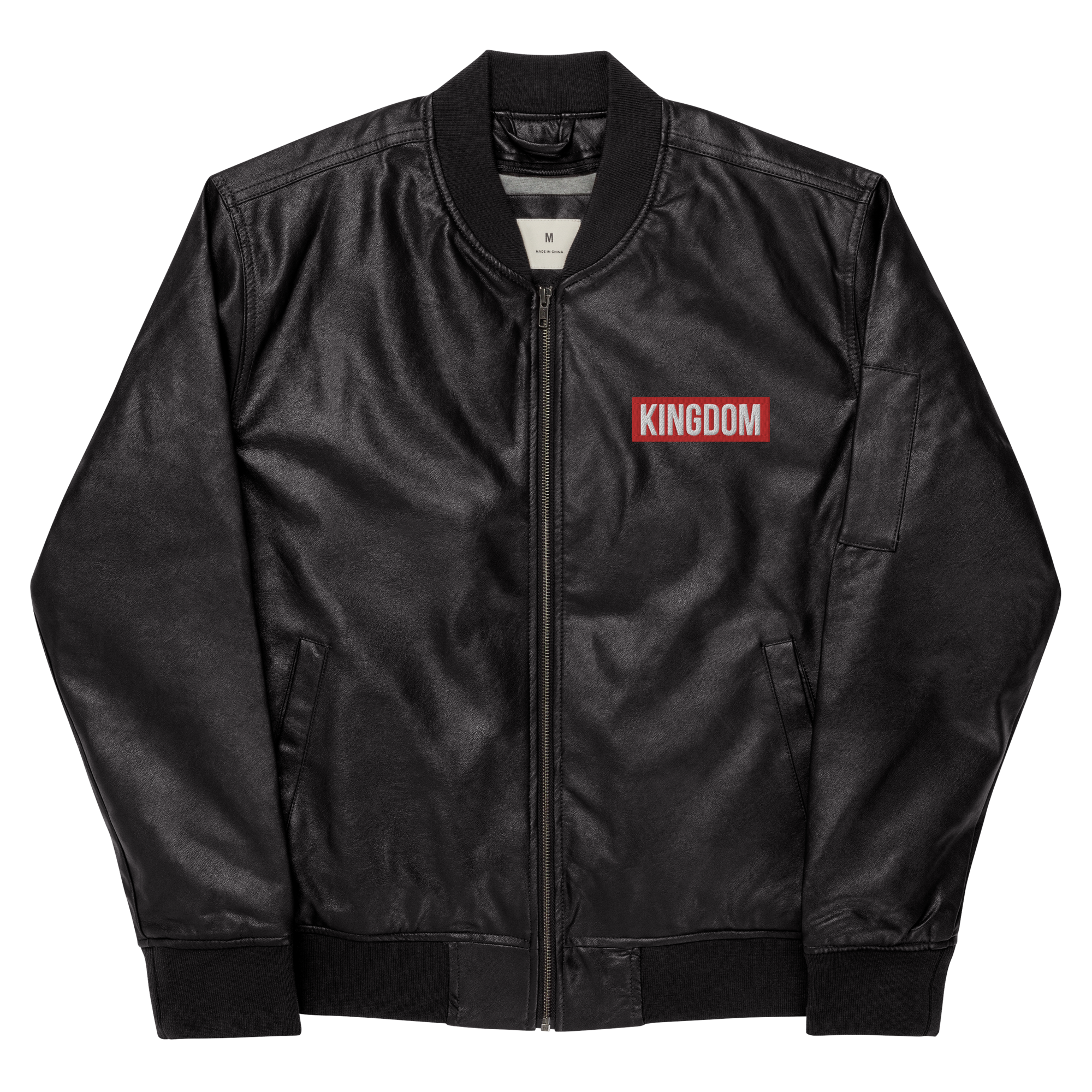 Kingdom - Leather Bomber Jacket