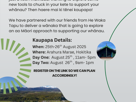 AOD Training Opportunity from Poutini Waiora