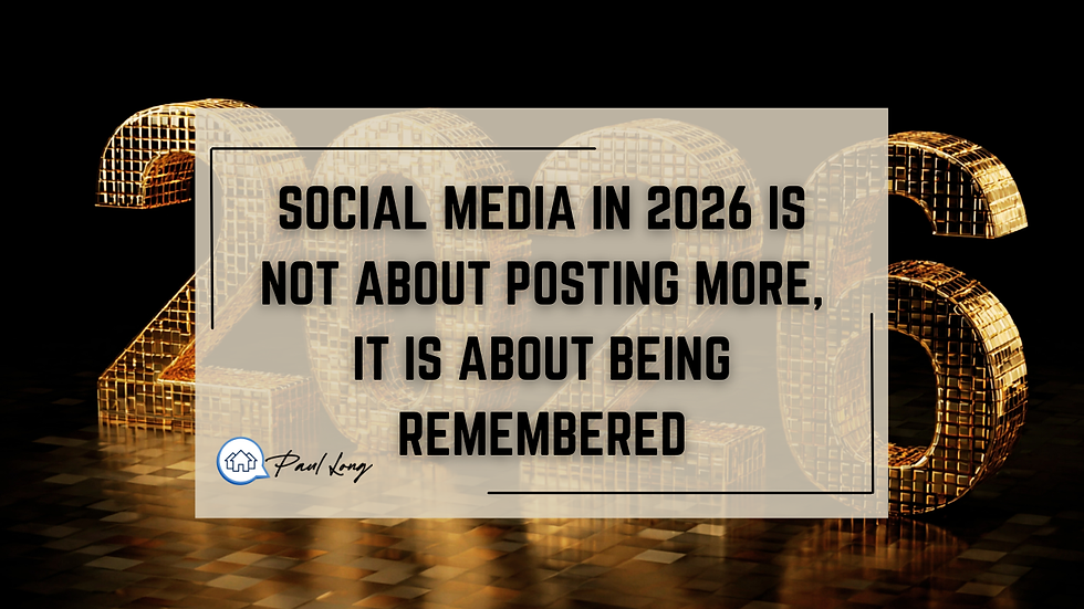 Social media in 2026 is not about posting more, it is about being remembered