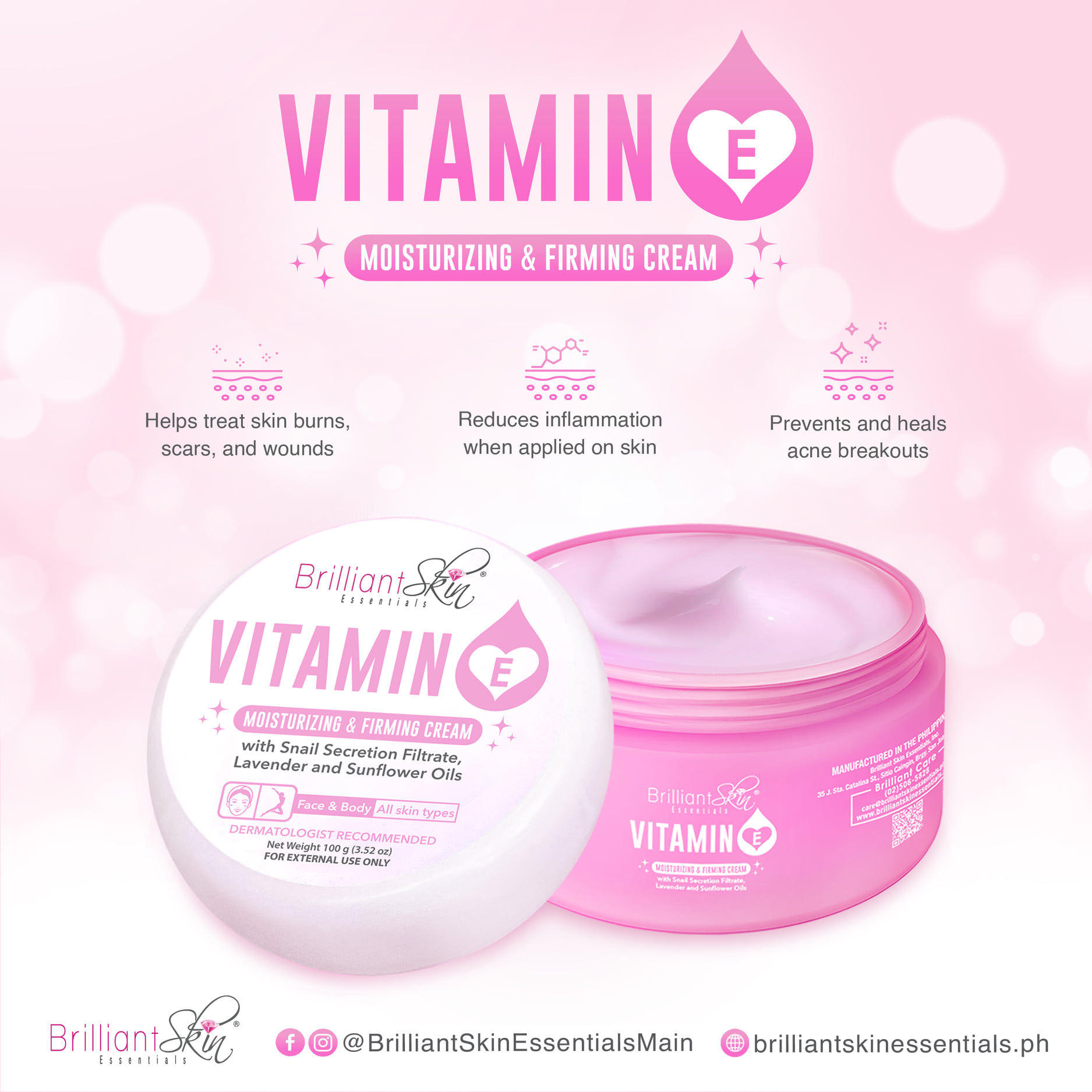 BRILLIANT VITAMIN E MOISTURIZING AND FIRMINGCREAM