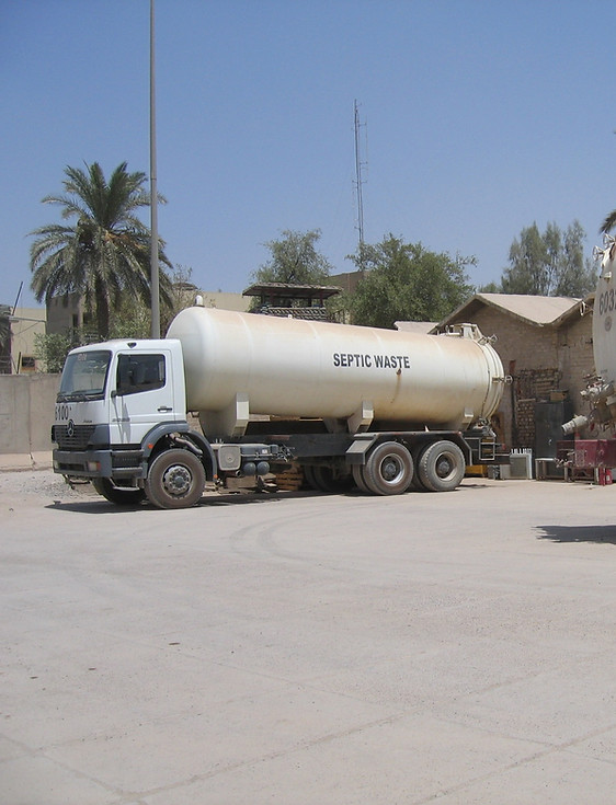 Camions de collecte des déchets septiques