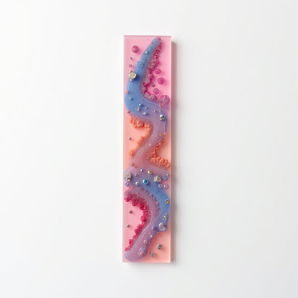 Resin Fluid Art Bookmark