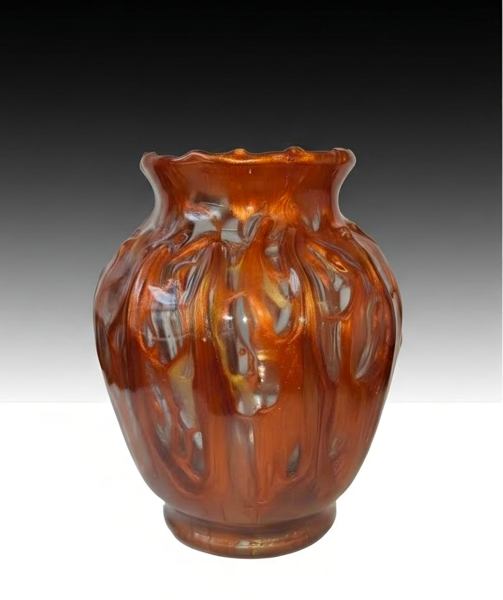 Elegant Orange Vase