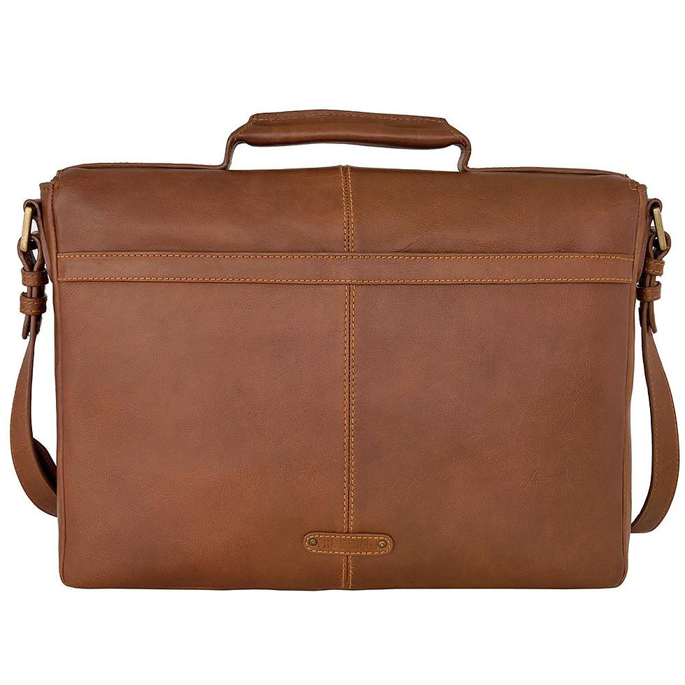 Thumbnail: Charles 15" Laptop Compatible Leather Briefcase