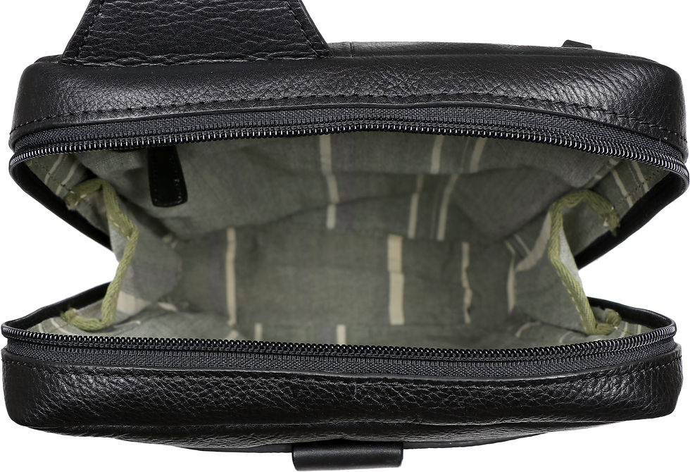 Thumbnail: Hidesign Aiden Sling Crossbody Backpack
