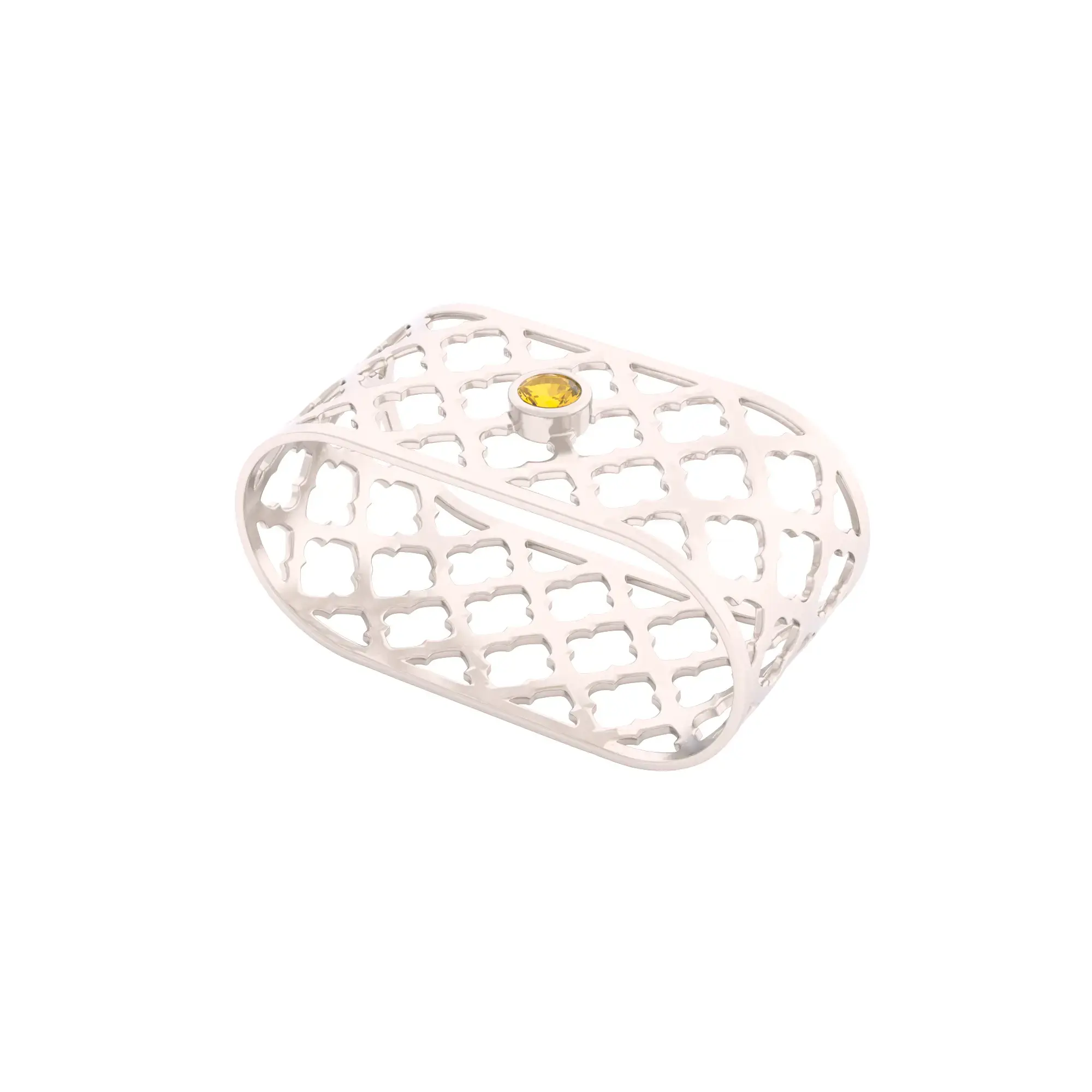 Sands Oriental - White Gold with Golden Citrine