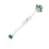 Thumbnail: Englow Visky Saba Green Tourmaline White Gold: Stilvolle Whiskey-Rührer / Stirrer mit 6mm runden Edelstein