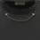 Thumbnail: CRYS LUZE Add-on Necklace - Yellow Gold with White Zircon
